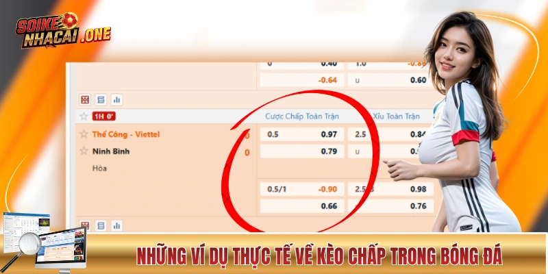  Những ví dụ thực tế về cược chấp trong bóng đá